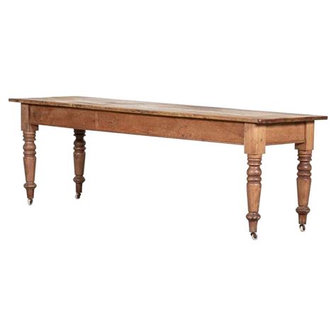 19thc English Country House Pine Farmhouseprep Table For Sale At