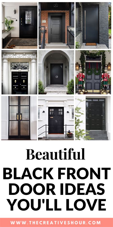 35 Modern Black Front Door Ideas for a Contemporary Entrance | Black front doors, Contemporary ...