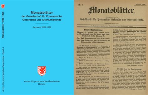 Archiv F R Pommersche Geschichte Pommerscher Greif E V