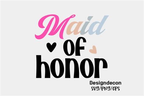 Maid Of Honor Retro Sublimation Svg Graphic By Designdecon · Creative