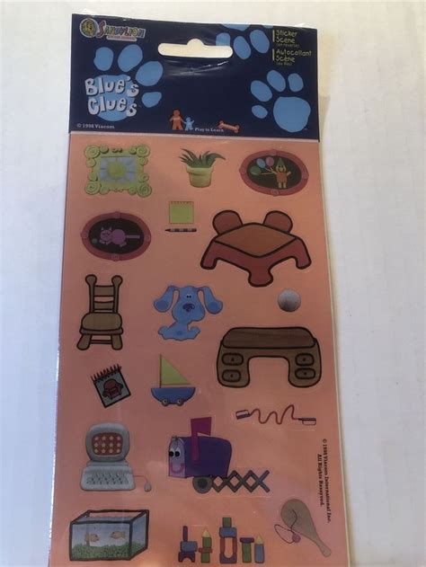 Vintage Blues Clues Stickers1998 Sealed Toys R Us Nickelodeon Nick Jr ...