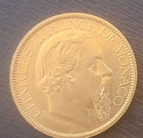 Rare Pi Ce De Monaco Francs Charles Iii Or Paris A Eur