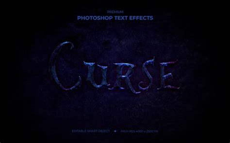 Premium PSD | Curse text effect