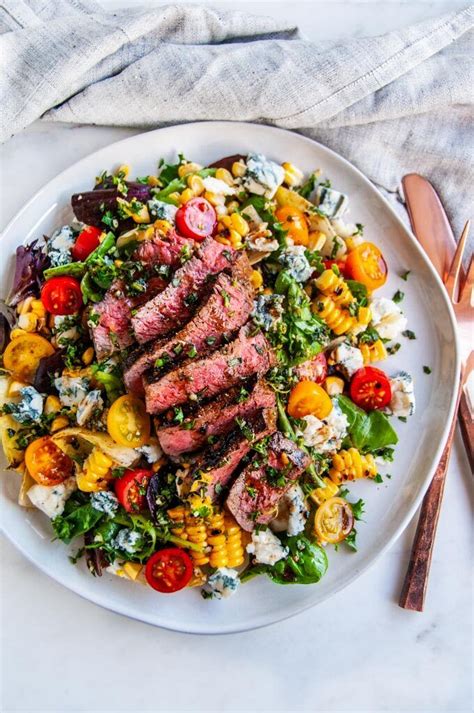 Balsamic Steak Gorgonzola Salad With Grilled Corn Artofit