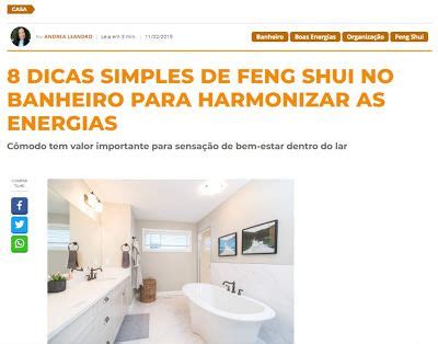 Harmoniza O De Espa Os Harmonizar O Banheiro Dicas De Feng Shui