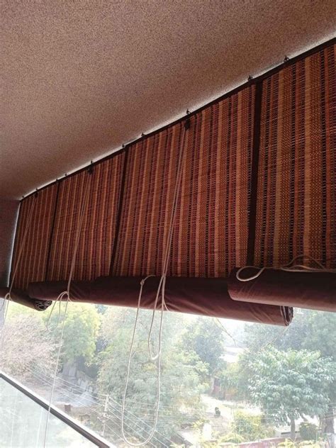 Brown Plain Window Bamboo Chick Blinds 5mm At Rs 78 Sq Ft In Bengaluru