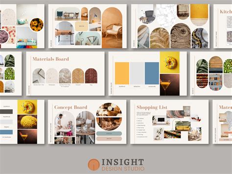 Interior Design Moodboard Creation Kit Client Presentation Concept