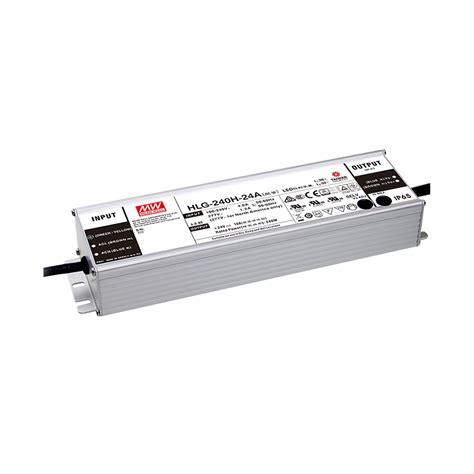 HLG 240H 24AB LED Driver IP65 240W 24V 10A CV CC Dimmable MEAN WELL