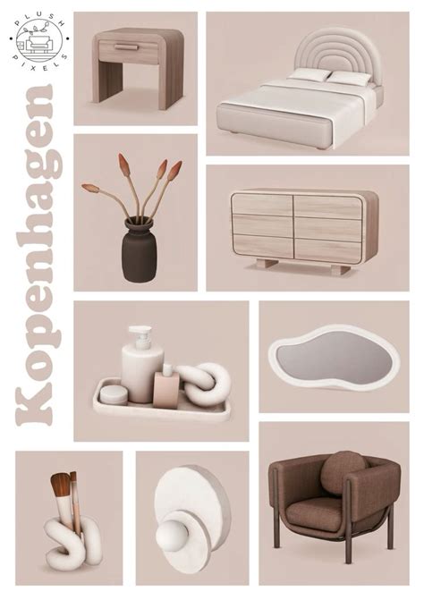 Kopenhagen Bedroom In 2024 Sims 4 Bedroom Sims 4 Cc Furniture Living