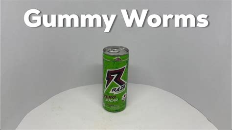 Raze Energy Sour Gummy Worms Youtube