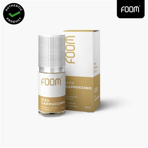 Liquid Foom Iced Cappuccino Salt Nic 30ML By Foom Lab Global VAPEKU88