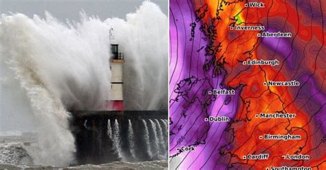 UK Storm Warning Met Office Issues New 14 Hour Danger To Life Alert