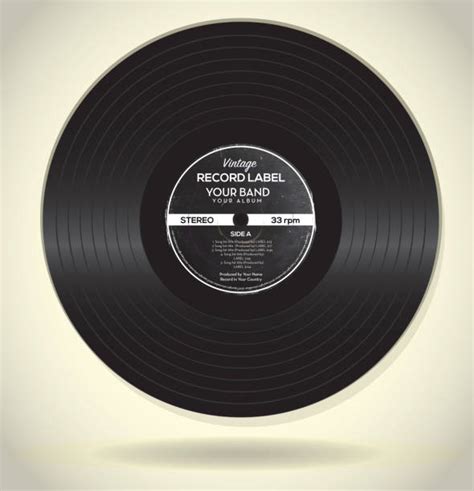 Vinyl Record Label Template Stock Photos Pictures And Royalty Free