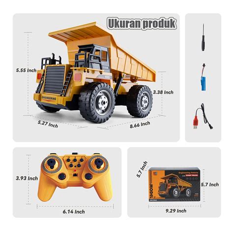 Jual Tatajoy Dump Truck Rc Truk Sampah Kendali Jarak Jauh Mobil RC Truk