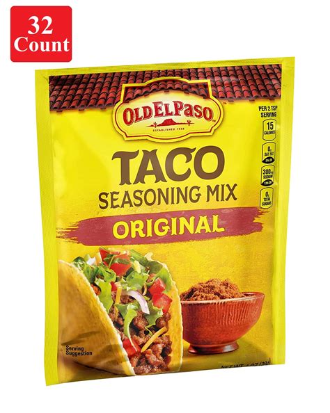 32 Pack Old El Paso Taco Seasoning Mix Original 1 Oz