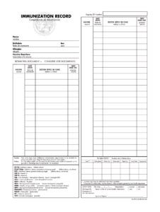 Printable Immunization Record Fill Out Sign Online Dochub Fillable