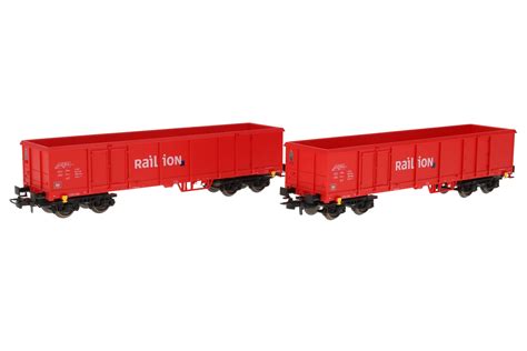 B Models Railion Set X Hochbordwagen Eaos X Rot Ep