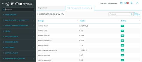 Wint Como Visualizar Os Servi Os Ativos No Wta Central De