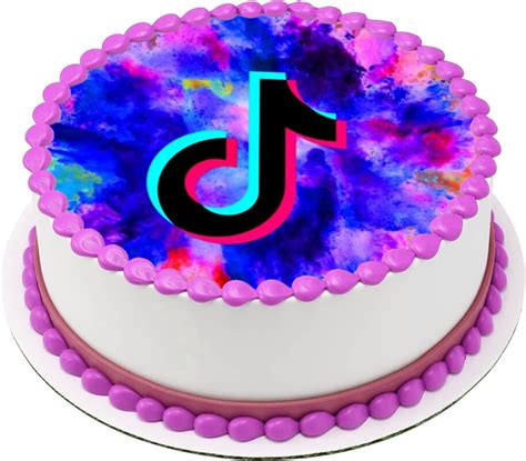 Cialda Ostia Senza Glutine Per Torta Tonda Tik Tok Personalizzata Con