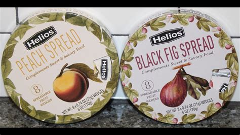 Helios Spreadable Fruit Wedges Peach Spread Black Fig Spread Review