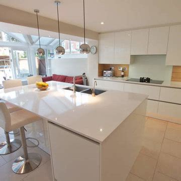 Handleless White Gloss Units Photos Ideas Houzz