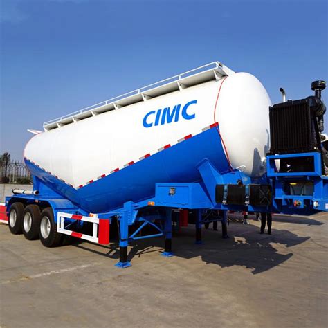 CIMC 3 Axle Bulk Cement Tanker Trailer For Sale In Papua New Guinea