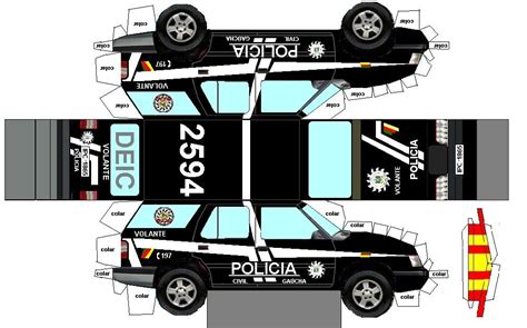 Papiromodels Policia Civil Paper Model Car Paper Models Paper Car