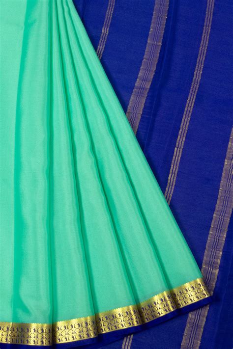 Green Mysore Crepe Silk Saree