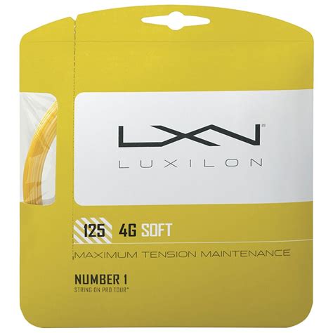 Luxilon 4G Soft 16L Tennis String Set Natural