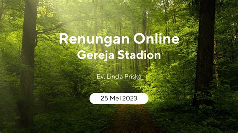 Renungan Online Gereja Stadion Hikmat Dalam Menegur Youtube