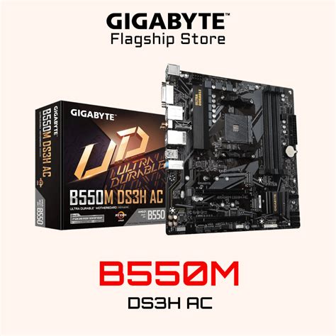 Gigabyte B550m Ds3h Ac M Atx Am4 Amd Rev 17 Shopee Singapore