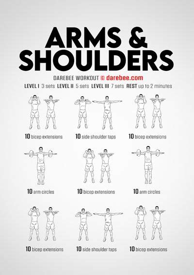 Darebee 2000 Workouts Shoulder Workout At Home Forearm Workout