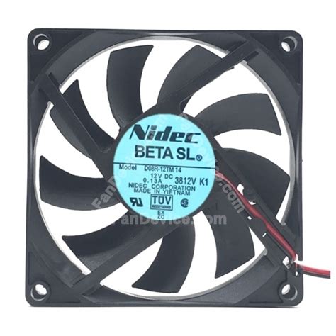 Nidec D08R 12TM14 DC 12V 0 13A 2 Wires 3 Wires Axial Cooling Fan