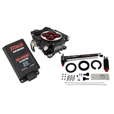 Fitech Go Efi 4 600 Hp Power Adder Matte Black Efi System Tank Master Kit 93604