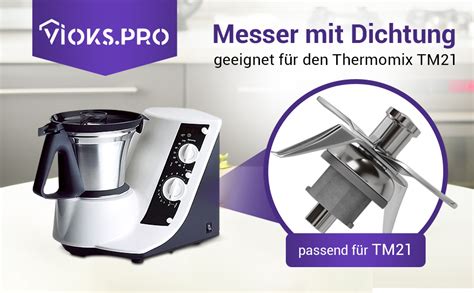 Amazon de Vioks pro Messer 4 Klingen mit Dichtung Ersatz für Vorwerk