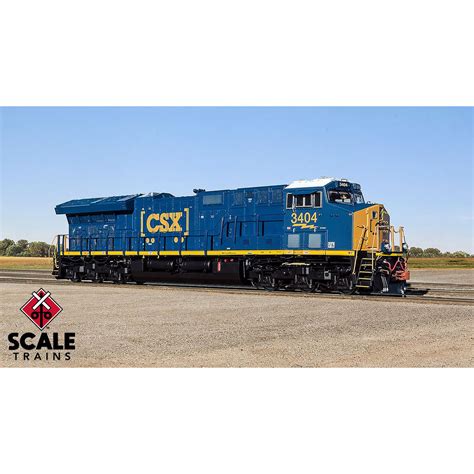 Scale Trains HO Rivet Counter Tier 4 ET44AH CSX "Boxcar" w/ DCC & Sound ...