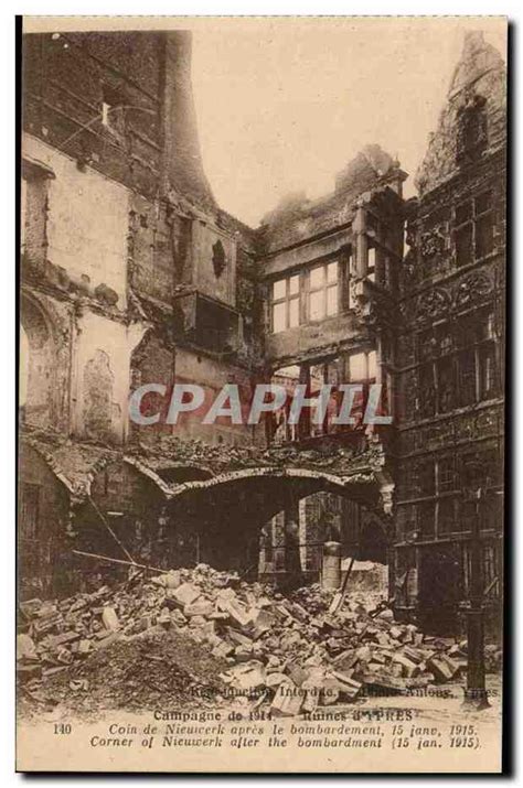 Belgique Belgie Ypres Carte Postale Ancienne Campagne De Coin De