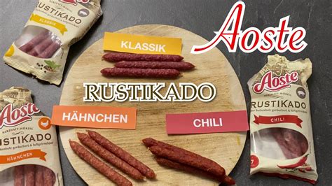 Neue Salami Snacks Rustikado Von Aoste In Den Sorten Klassik H Hnchen