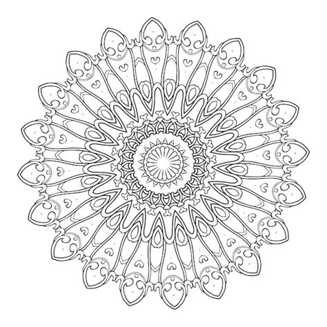 Mandala Kleurplaten Voor Volwassenen Premium Vector