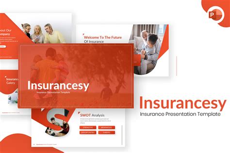 Insurancesy Insurance Powerpoint Template By Brandearth Thehungryjpeg