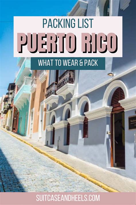 What To Pack For Puerto Rico Suitcase And Heels San Juan Puerto