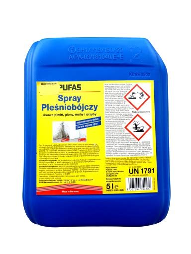 SPRAY PLEŚNIOBÓJCZY PLEŚŃ GLONY MCHY PUFAS 5 l REN132B Cena Opinie