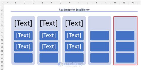 How to Create a Project Roadmap in Excel (4 Methods) - ExcelDemy