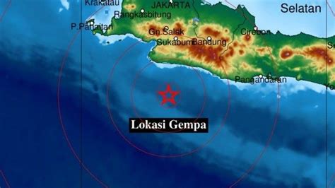 Gempa Guncang Jawa Barat Minggu 5 Juni 2022 Guncang Di Laut Info BMKG