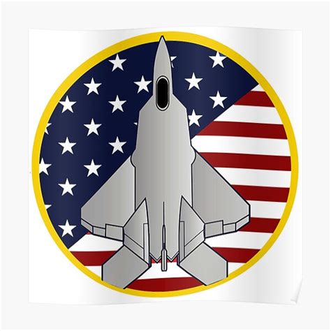 "F-22 Raptor Logo" Poster by Spacestuffplus | Redbubble