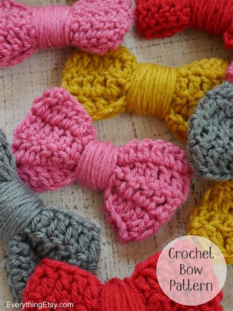 Crochet Bow Pattern Easy Peasy Tutorial