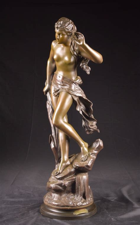 Proantic Une Grande Sculpture En Bronze L Echo D Edouard Drouot