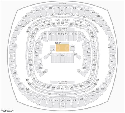 Mercedes Benz Superdome Interactive Seating Chart | Elcho Table