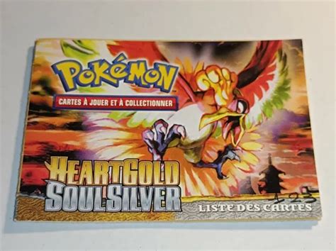 LIVRET POKÉMON CARTES à jouer Liste des Cartes HeartGold SoulSilver B