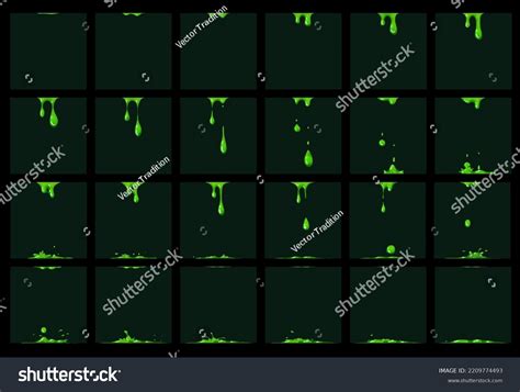 Green Slime Animation Animated Sprite Effect Royalty Free Stock